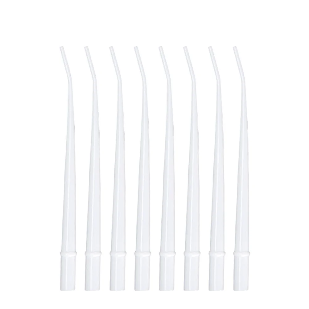 

25pcs Disposable Aspirator Suction Tubes Saliva Ejector Materials (White)