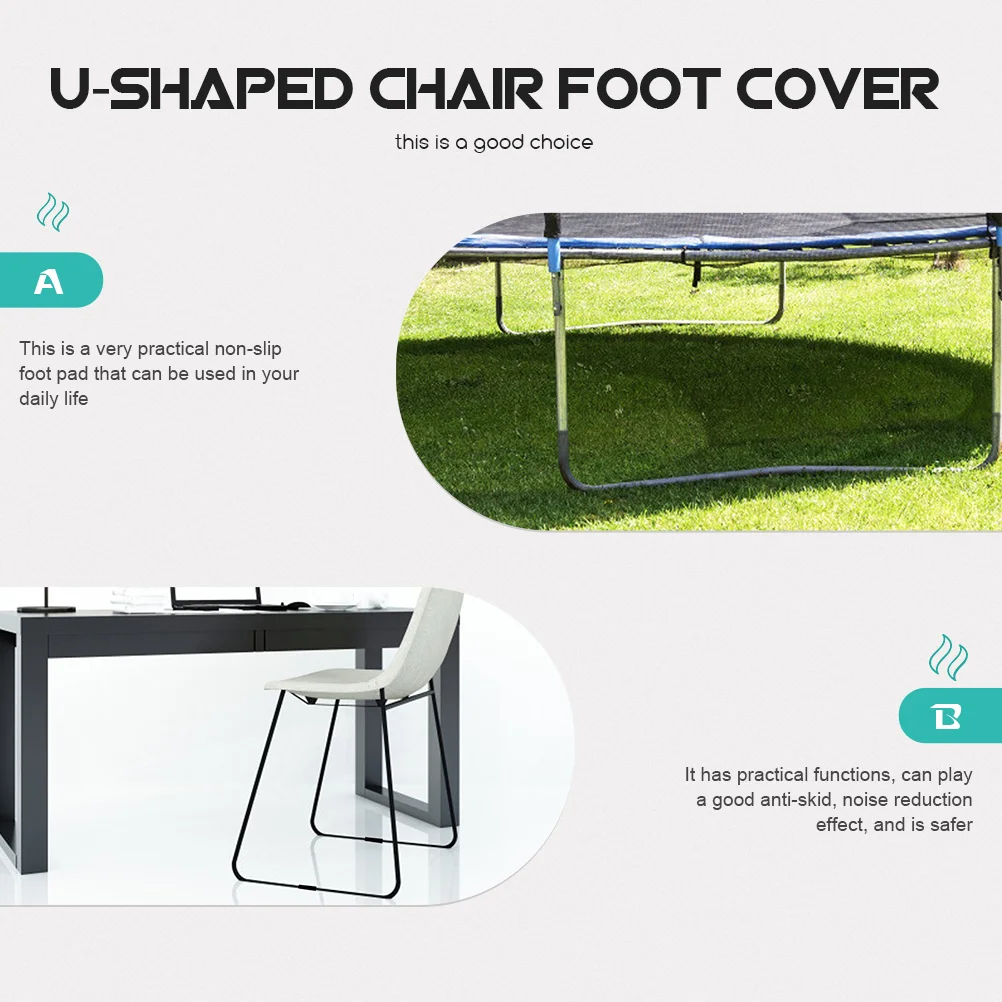 

Chair Leg Floor Furniture Protectors Feet Pads Caps Foot Rubber Cover Chairscovers Table Protector Non Trampoline Ushaped Pad