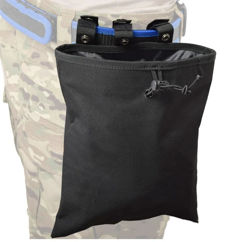 Soft  Dump Pouch Tactical  Recovery Pouch Drawstring Magazine Recycling Pouch Hunting Gear  Small Waist Bag Belt Accessories