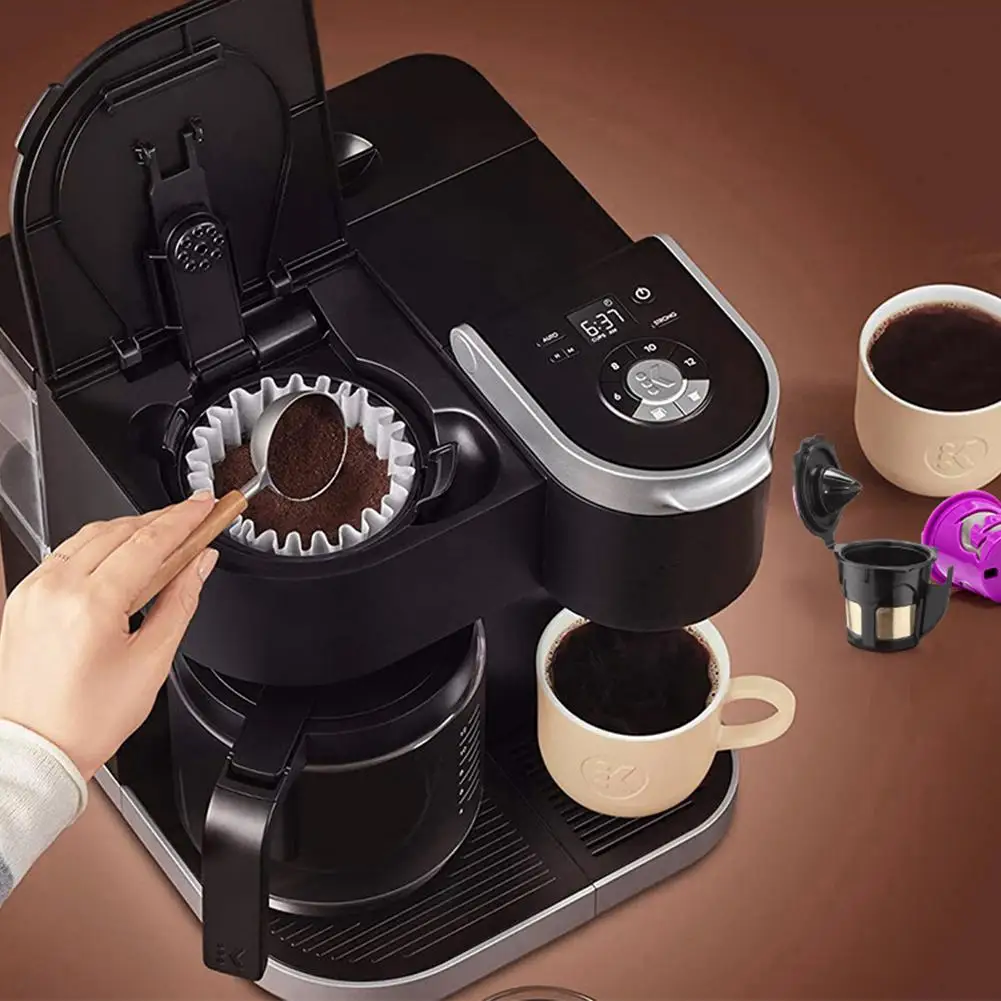 

Многоразовая чашка-фильтр для кофе, совместимая с Keurig K-duo, сменная корзина с фильтром для зернового кофе, для дома и офиса