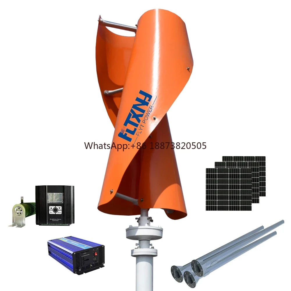 Ветряной генератор без шума от Flyt Factory для продажи ветряная турбина 400 Вт 600 1000 2000