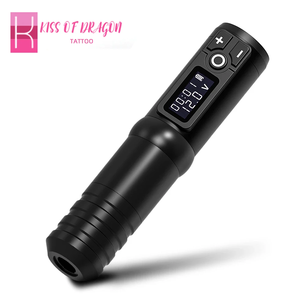 KISS OF DRAGON New Wireless Battery Tattoo Machine Pen Strong Quiet Motor Stable Output Professional Makeup Equipment