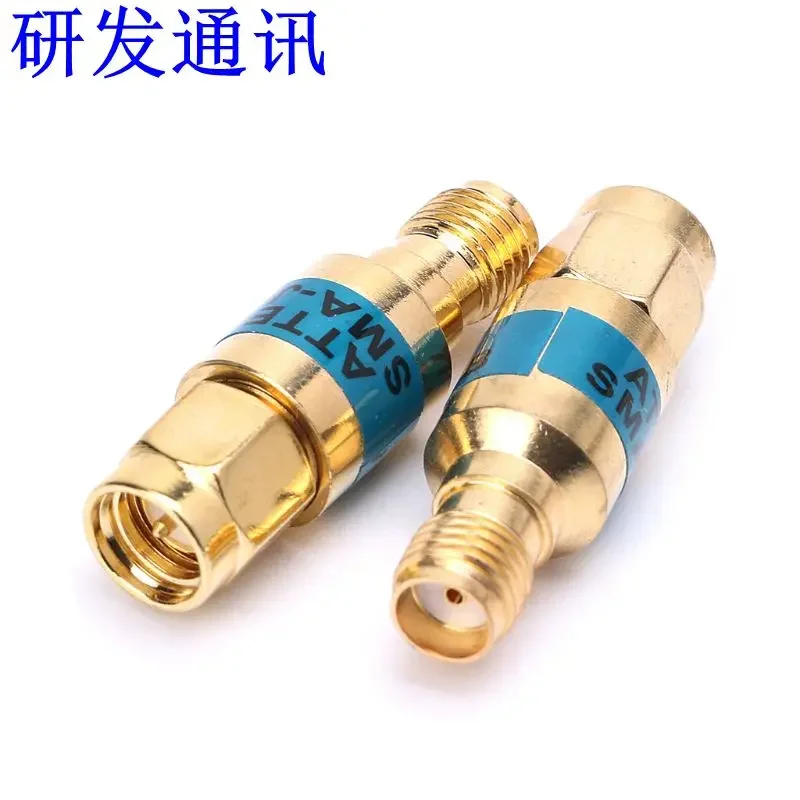 Золотой 2W DC 0-6GHz SMA-JK преобразователь-аттенюатор 1-30DB