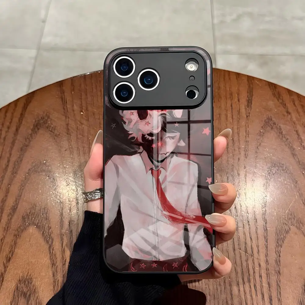 Фото Чехол для телефона Dream SMP Ranboo для iPhone 17 Air 16 15 14 12 11 13 Pro Max Mini X Xr Xs Se Puls, стеклянная накладка №4