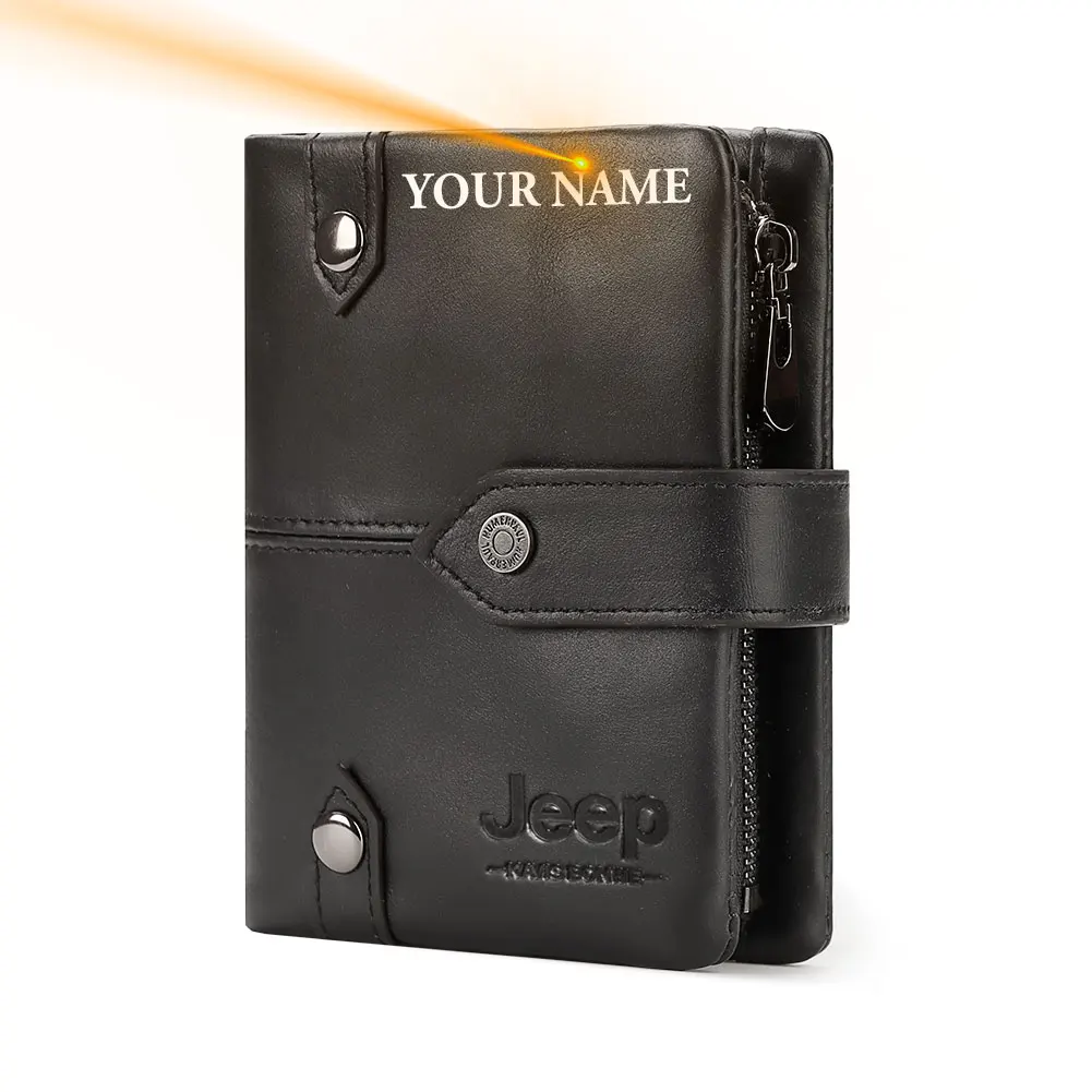 

Leather Wallet for Men New Design Hasp Zipper Coin Pocket Short Male RFID Clutch Card Holder Purse Fashion Women Small Carteira