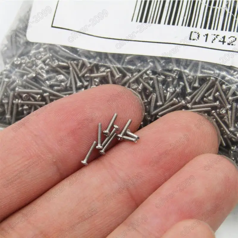 

200pcs M1.6 M2 M2.5 Micro, Micro Cross Chip Flat Head Bolts For Laptops, Notebooks, Mobile Phone Glasses Small pan head GB818
