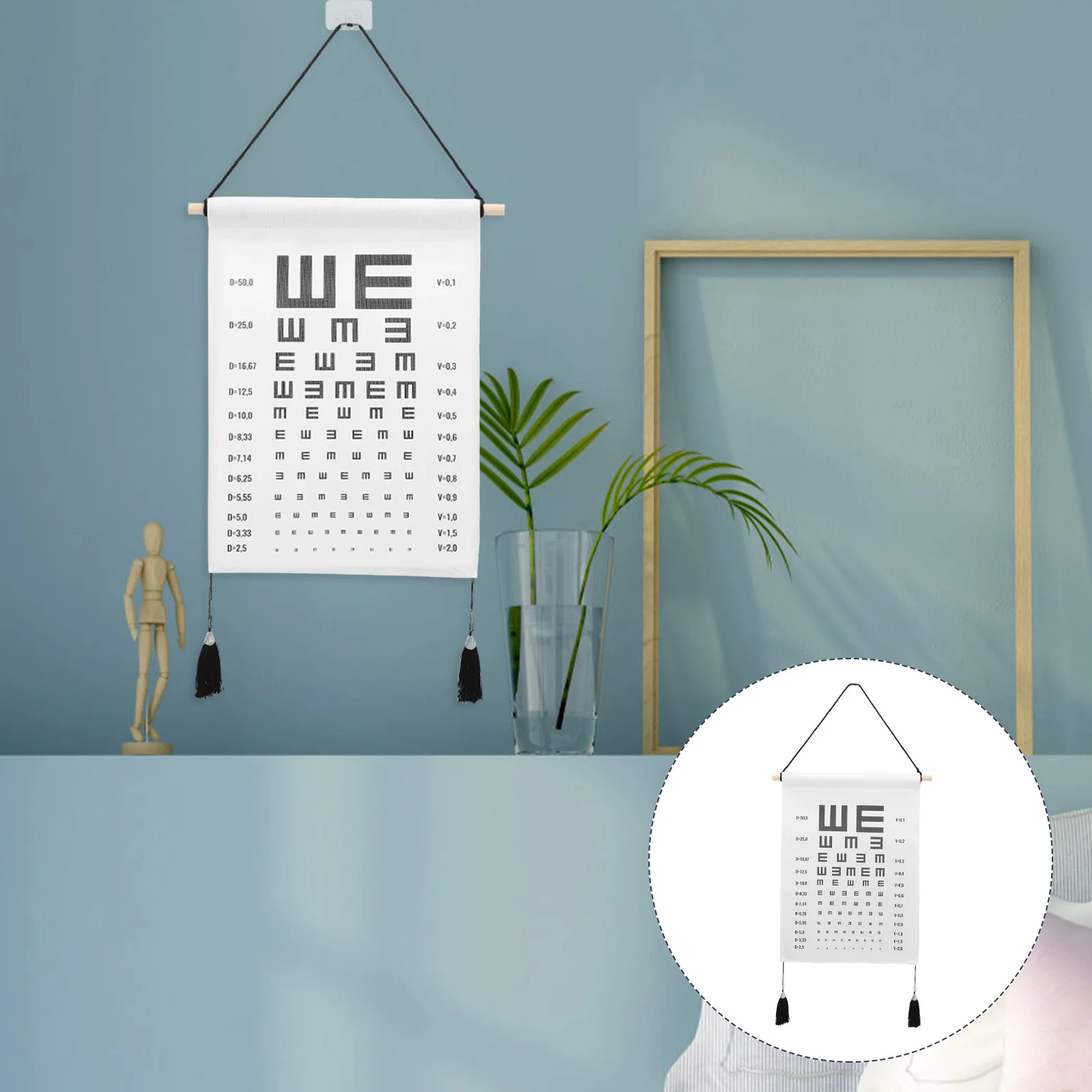 Глазная диаграмма подвесная картина экзамен визуальное тестирование небьющаяся