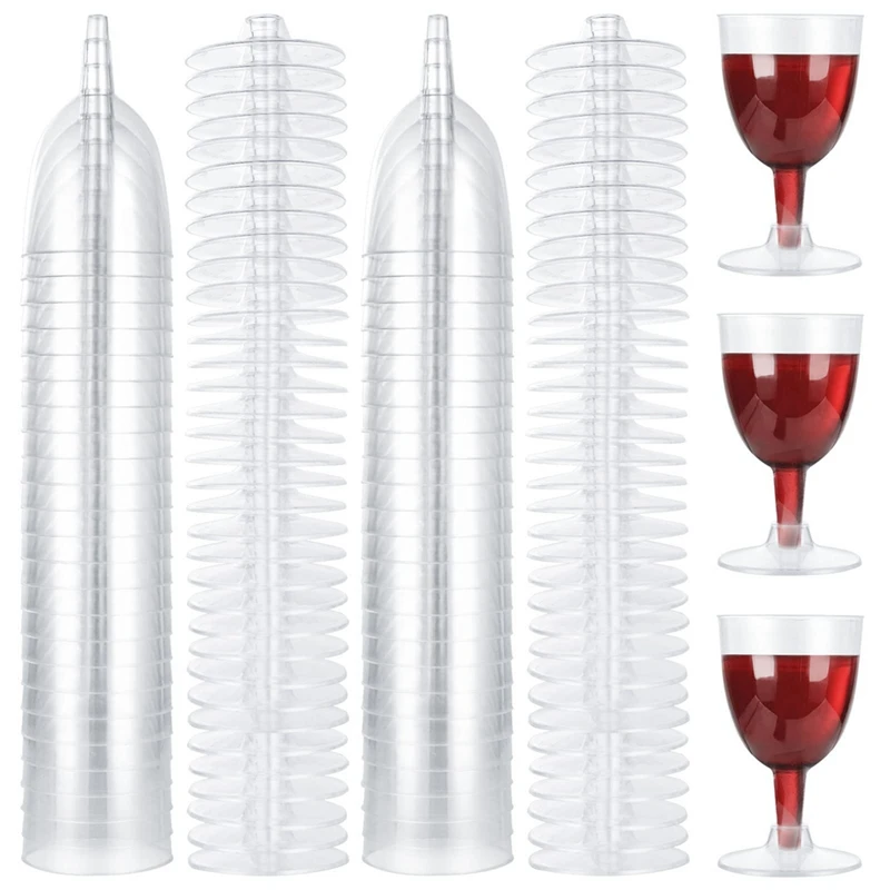 

Plastic Wine Glasses Red Wine Glasses Reusable Stemmed Party Wine Cups For Garden Parties