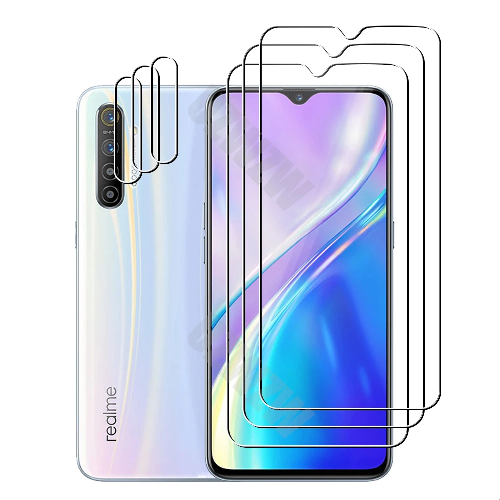 

For Realme XT Camera Lens Film and Phone Protective Tempered Glass Screen Protector