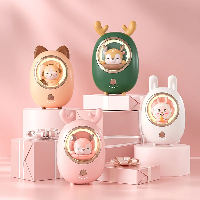 

Warm Hand Treasure Charging Treasure Two In One USB Portable Explosion Proof Mini Cartoon Warm Baby 6500mAh Portable