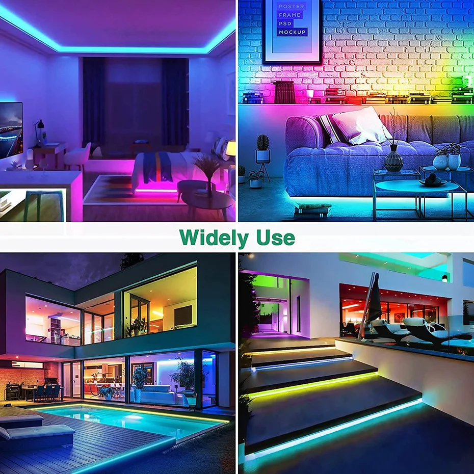 Светодиодсветодиодный неоновая лента Tuya с поддержкой Wi-Fi RGB SMD 5050 220 В гибкая