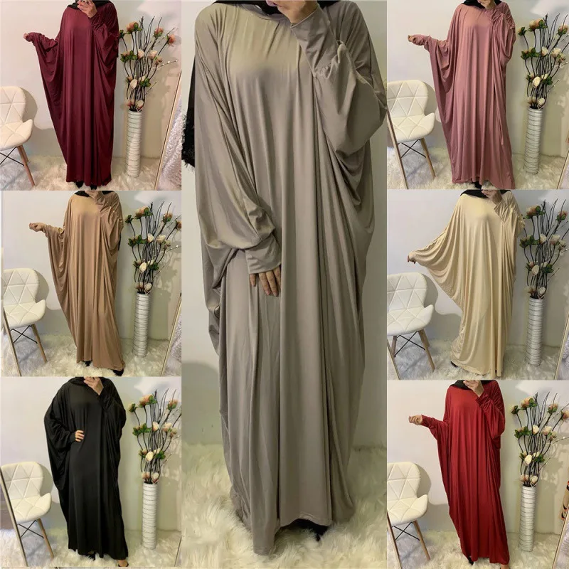 

Ramadan Eid Hooded Muslim Women Hijabs Dress Prayer Garment Eid Prayer Clothes Hijab Full Cover Niqab Islam Dubai Modest Robe