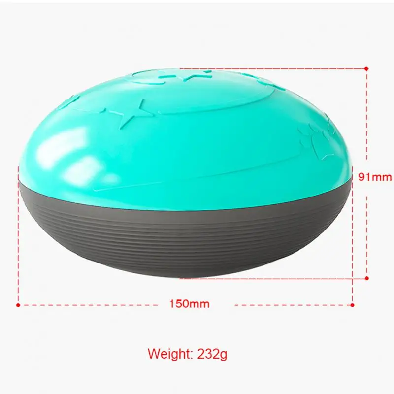 

Dog Toy Food Spill Bowl Bite Resistant Vocal Flying Saucer Shape Interactive Training Chew Puzzle Slow Food Practical Pet Supply