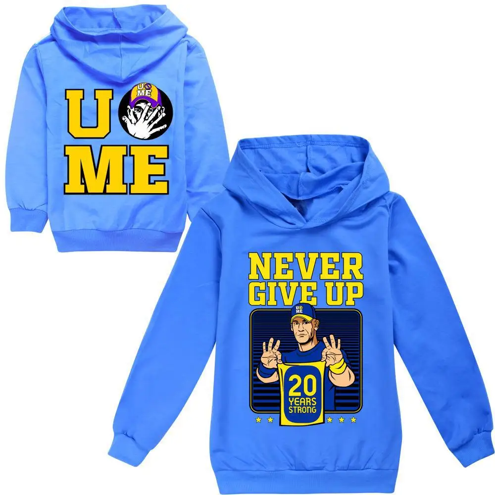 Толстовка с надписью Never Give Up 20 лет