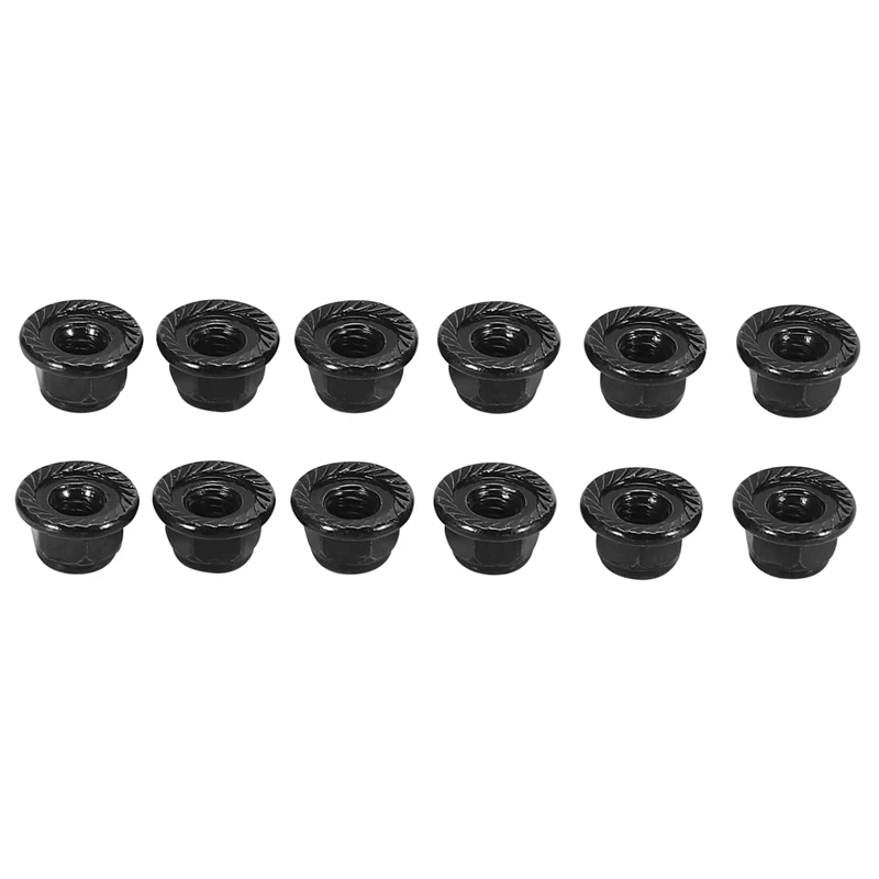 

12PCS Metal 4Mm M4 Wheel Lock Nuts For 1/10 RC Crawler Car Traxxas TRX4 TRX6 Axial SCX10 90046 AXI03007 Redcat