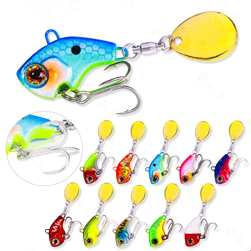 

Fishing Lures Wobble Rotating Metal Vib Vibration Bait Fishing Swimbaits 9g 13g 16g 22g Hard Artificial Baits Spinner Spoon Lure