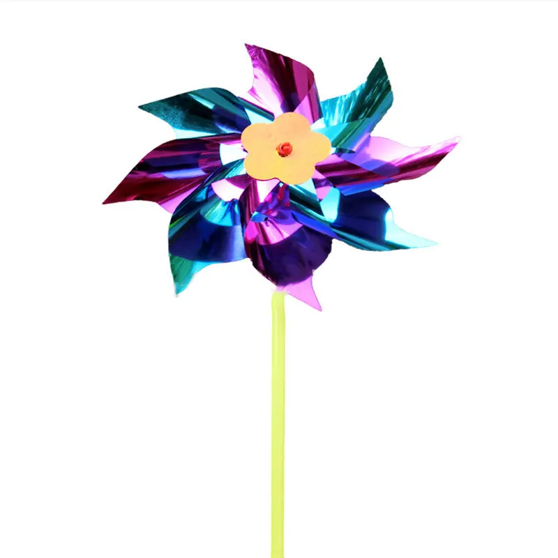 

Little Windmill Night Market Stall Kindergarten Hot Mixed Color Gift Plastic Outdoor Decoration Single Flower