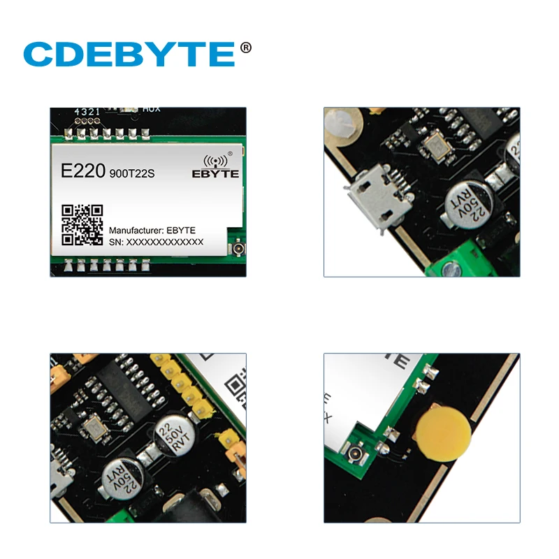 CDEBYTE LLCC68 LoRa Test Board Module 868MHz 915MHz Test Kit USB Interface and Antenna UART Wireless Module  E220-900TBL-01