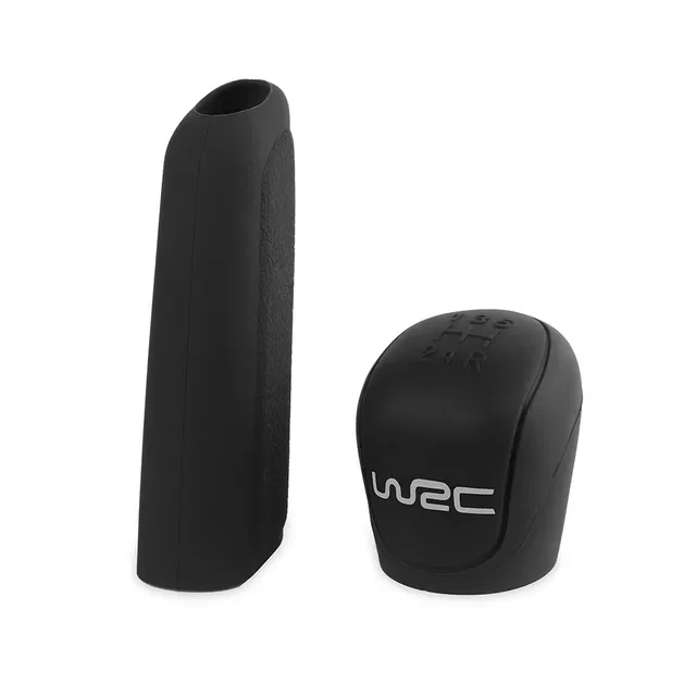 

1 Set Car Gear Head Shift Knob Cover Gear Shift Handle Ball Collars for 9-13 Ford Focus Handbrake Grips Manual Silicone