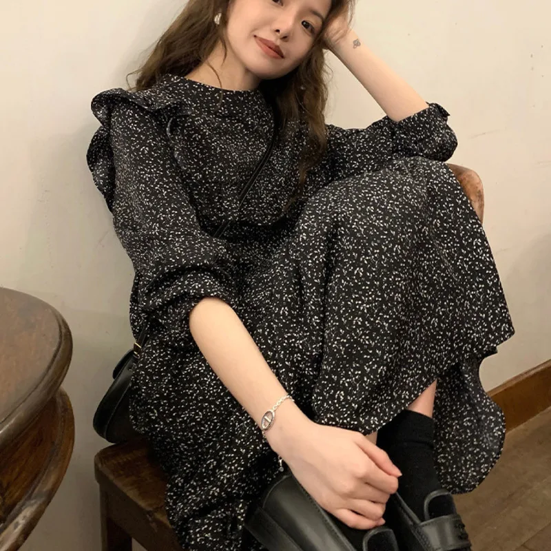 

2022 женское модное цветочное приталенное элегантное платье в стиле пэчворк милые аксессуары корейские платья