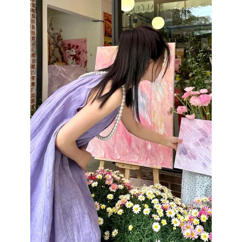 Женское цельнокроеное платье миди элегантное пляжное платье-миди для дня