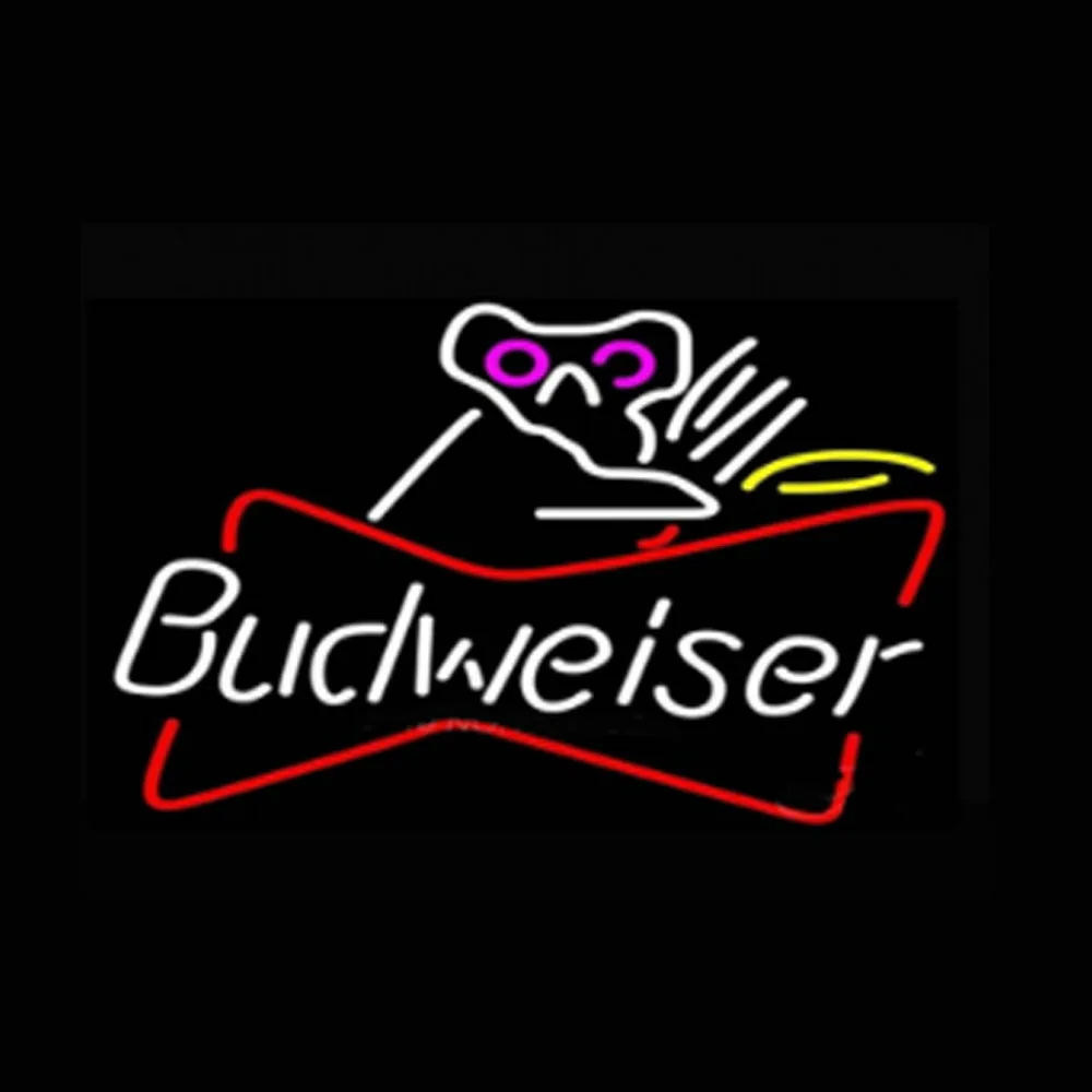 

Budweiser Bowtie Koala Neon Light Sign Custom Handmade Real Glass Tube Store Beer Bar Advertise Room Decor Display Lamp 17"X14"