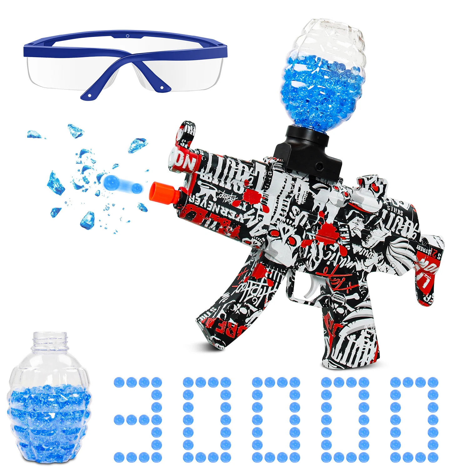 

Electric Splatter Gel Blaster Gun Orbeez AK47 MP5 MP9 High Speed Airsoft Pistol Gun CS Outdoor Toys for Children Adult Gift
