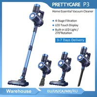 PRETTYCARE P3 Cordless Vacuum Cleaner for Home Use Brushless Motor 30Kpa 45 Mins Wireless Cleaner Stick Vacuum for Hair Carpet