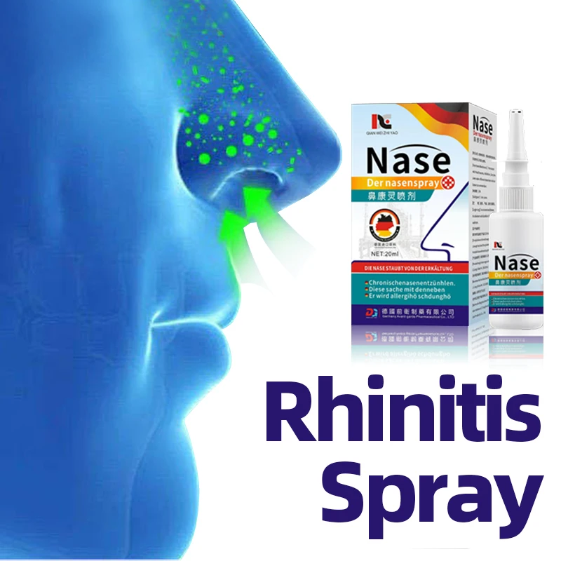 

Rhinitis Chronic Allergic Sinusitis Treatment Spray Stuffy Nose Relief Nasal Itching Congestion Medicine German Secret Recipe