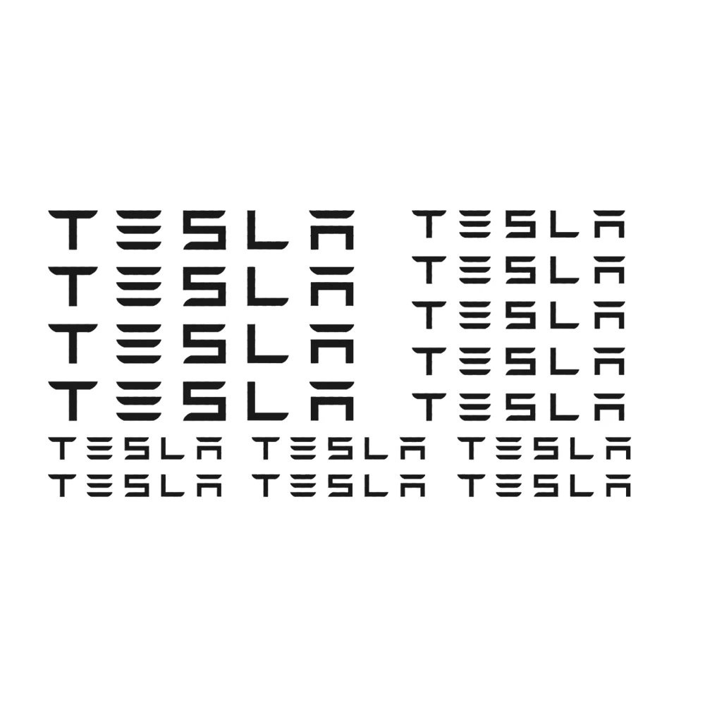 

Tesla HI-TEMP PREMIUM BRAKE CALIPER Decals Stickers Cast Vinyl
