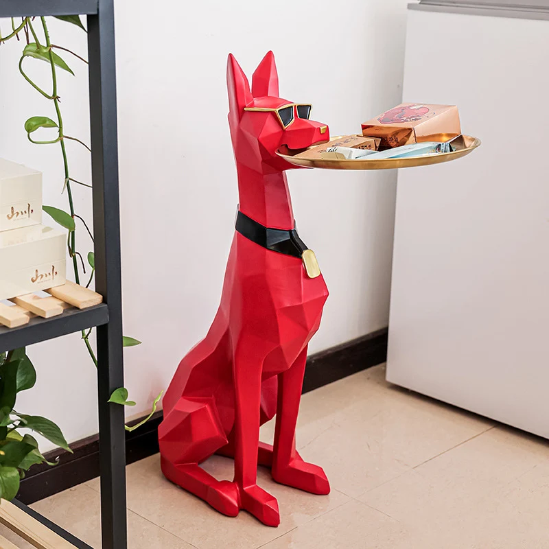 

Home Decor Resin Dog Statues And Sculptures Living Room Art Ornaments Interior Figurines Creative Furnishing Decoration Gifts