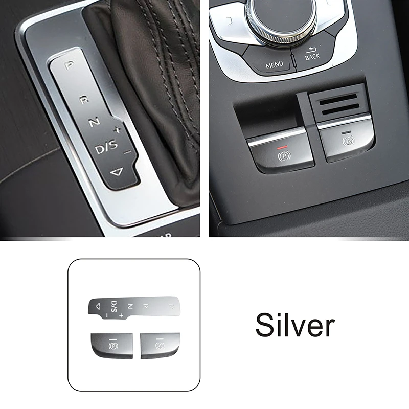 

Автомобильный аксессуар для Audi A3 8V 2013-2018 LHD центральная консоль переключения передач электронные кнопки ручного тормоза Блестки Декоративная наклейка отделка