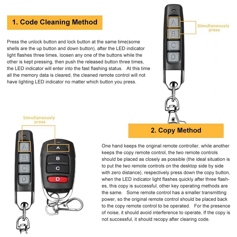 4 шт. пульт дистанционного управления для дверей гаража