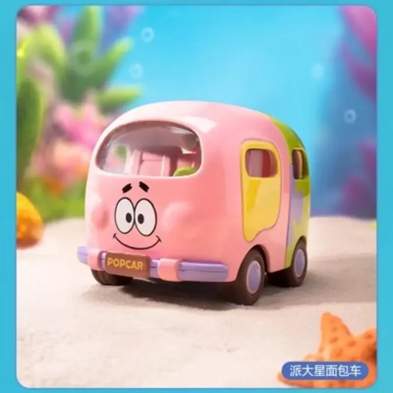 

Popmart Spongebob Sightseeing Car Kawaii Action Anime Figures Cute Model Collection Ornaments Toys and Hobbies Birthday Gifts