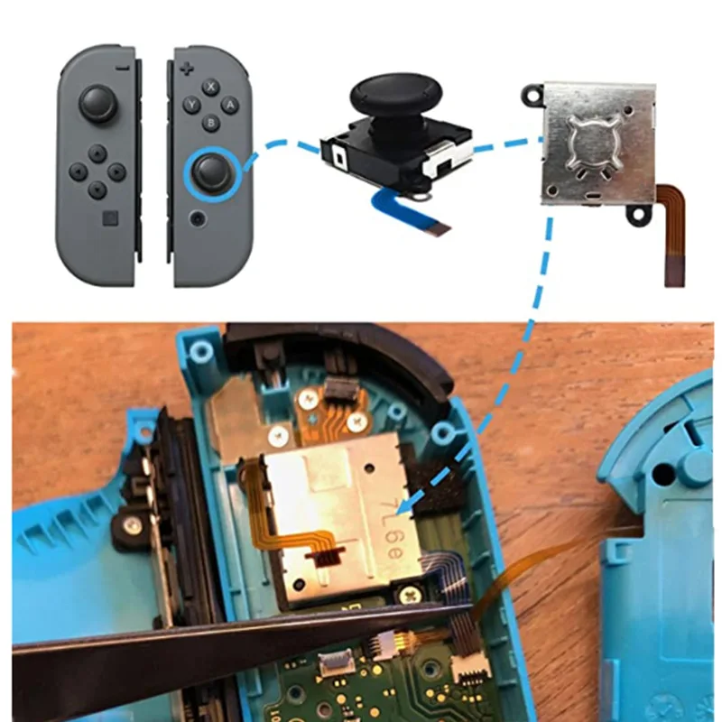 Оригинальный запасной аналоговый 3D-Джойстик для Nintendo Switch/OLED/Lite JoyCon