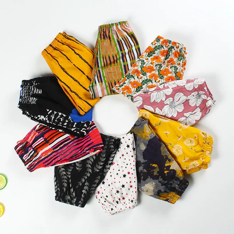

Summer Children'S Anti-Mosquito Foreign Style Fashion Girls And Boys Thin Section Baby Lantern Long Pants Sports And Leisure Ult