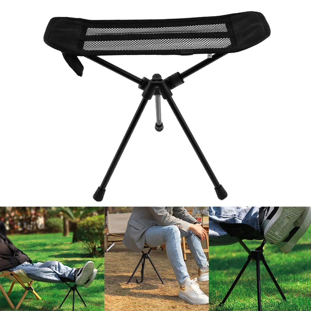 

Portable Folding Camping Chair Footrest Ultralight Aluminium Alloy Beach Hiking Picnic Fishing Seat Chair Foot Rest Footstool