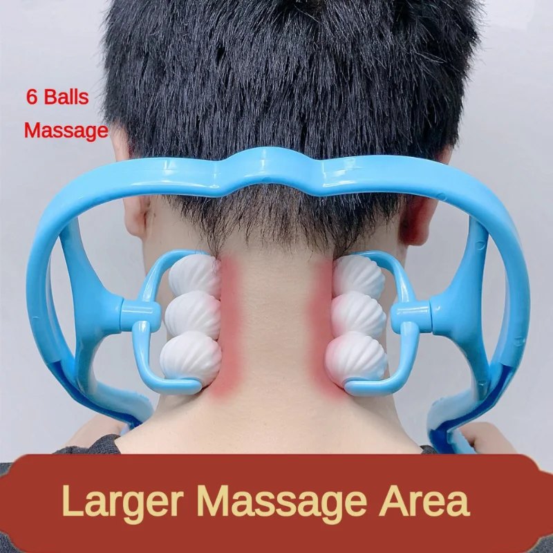 

Plastic Pressure Point Therapy Neck Massageador Massagem Relieve Hand Roller Neck Massager for Neck Shoulder Trigger Point