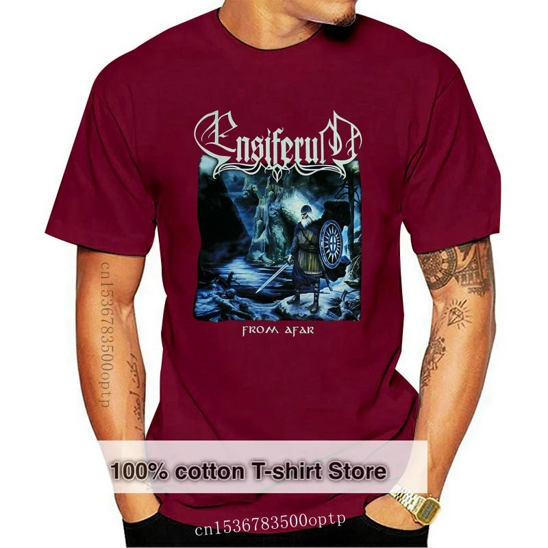

Ensiferum From Afar Black T-Shirt Loose Size Top Ajax Tee Shirt
