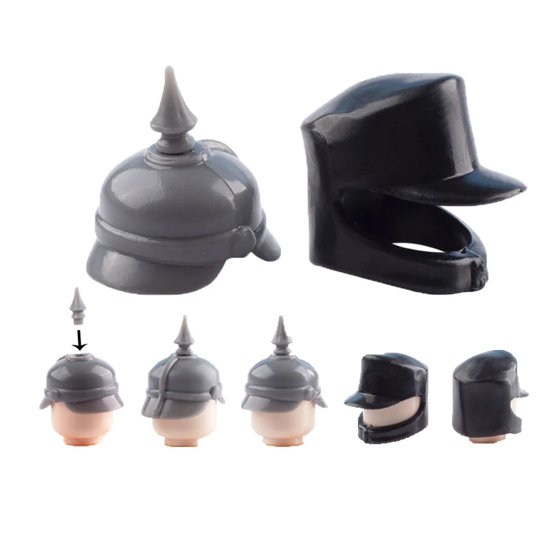 Военные строительные блоки WW2 фигурки солдата подарки Германия горная Кепка M43 WW1