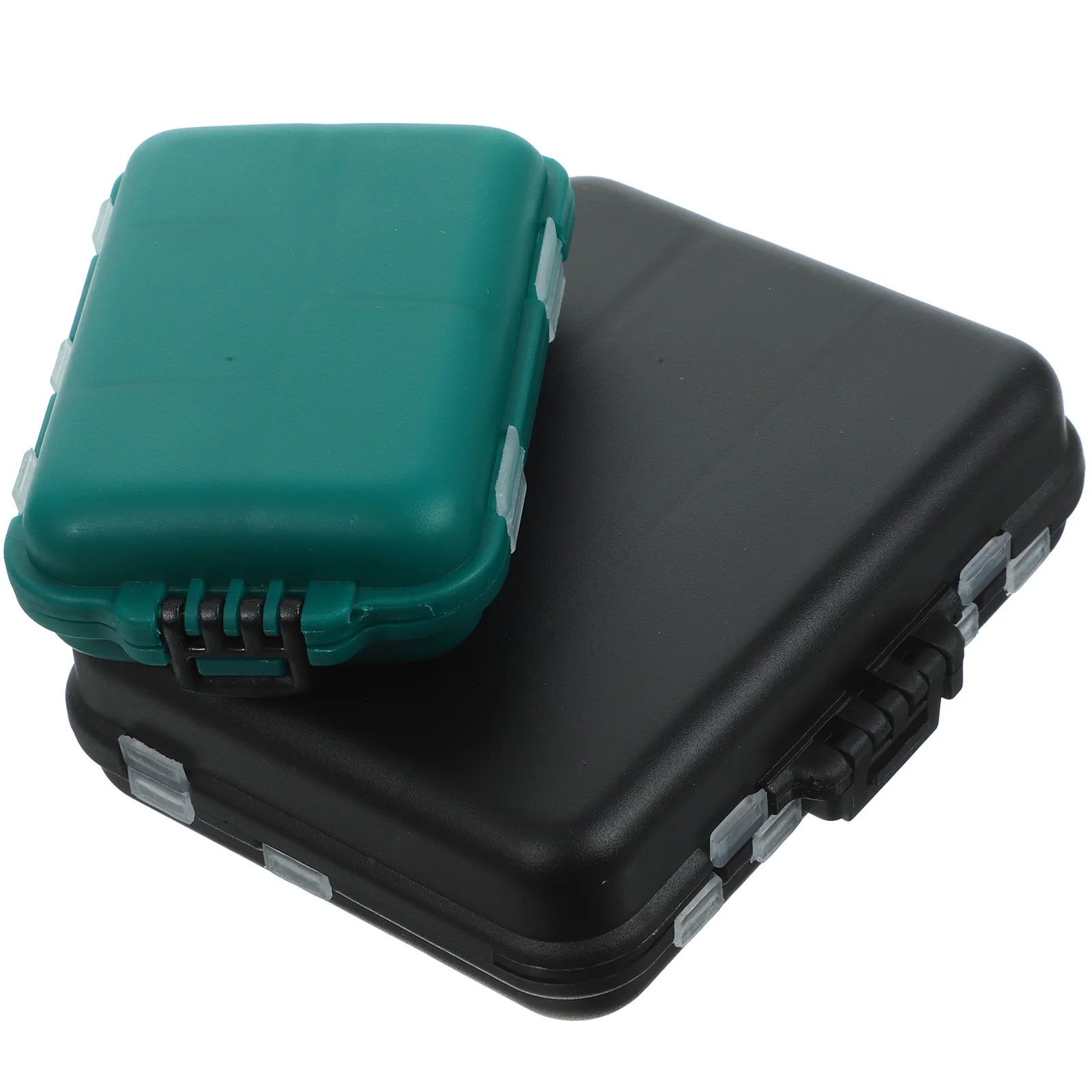 

2 Pcs Fishing Bait Tackle Storage Lure Case Organizer Containers Multiple-grids Cases