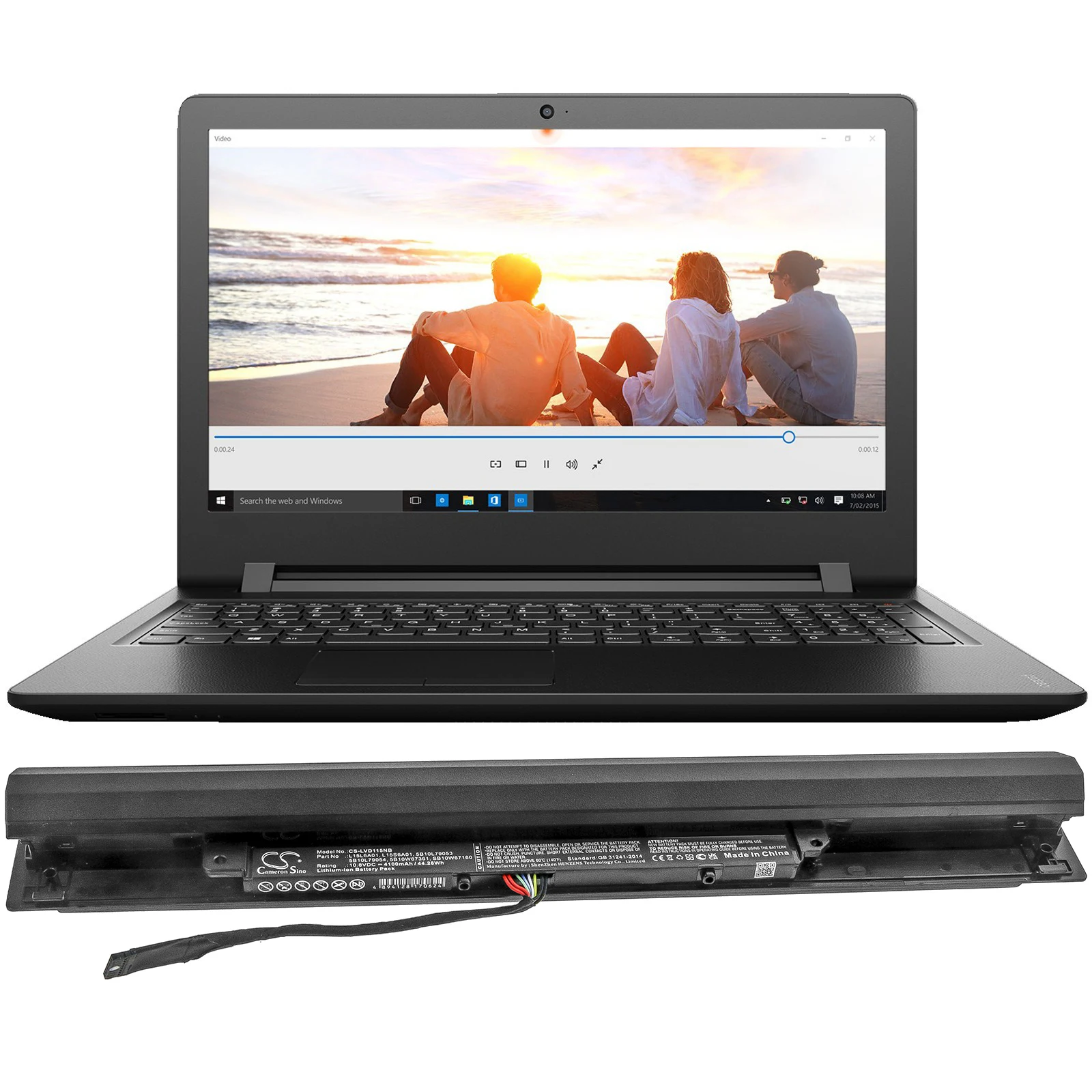 Литий-ионный аккумулятор для ноутбука Lenovo 10 8 В 4100 мАч Deapad 110-15ISK 5B10L79053 5B10L79054 L15S6A01