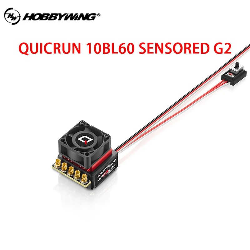 Фото Hobbywing QuicRun 10BL60 SENSORED G2 Сенсорный бесщеточный электронный регулятор скорости для автомобиля 1/10-1/14 №2