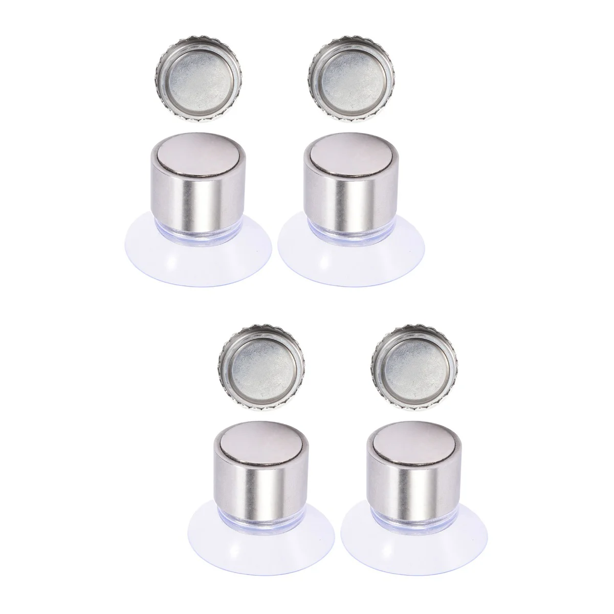 

4 Sets Strip Holder Soap Saver Metal Holder Washing Sponge Holder Magnetic Mount Soap Pad Shower Hand Dryer Magnetic Soap Holder