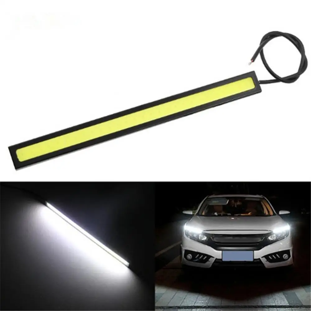 

2Pcs 17cm Waterproof COB LED Strip Car Daytime Running Fog Lamp Driving Light Автомобильные лампы Signal Lamp