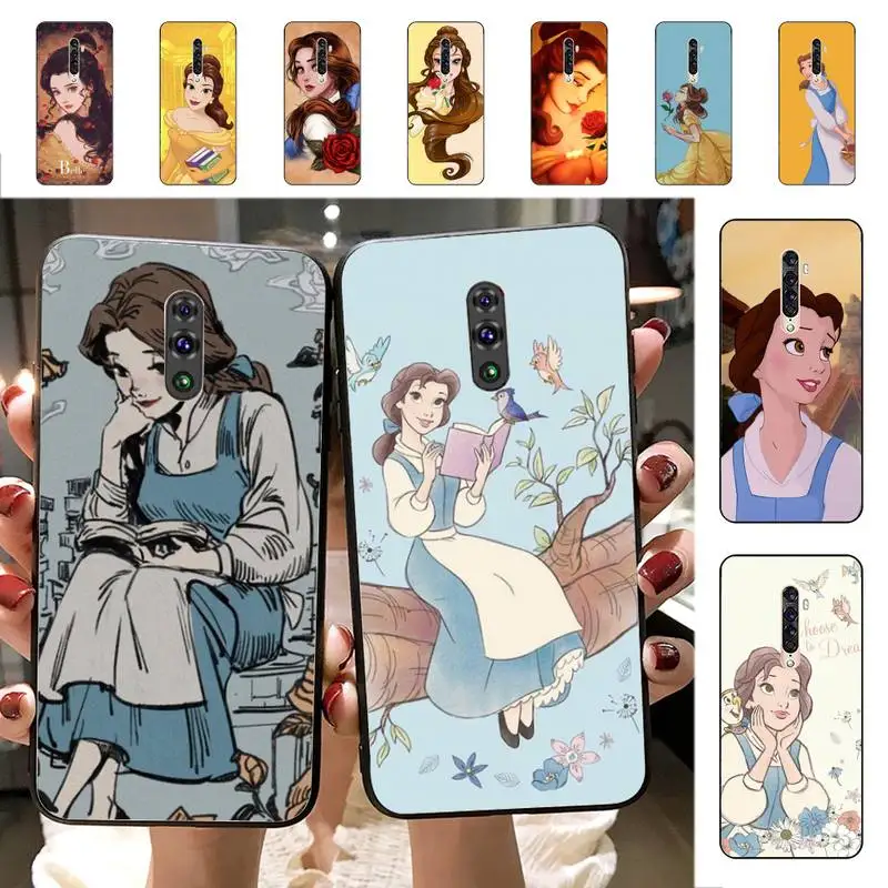 

Disney Belle Princess Phone Case for Vivo Y91C Y11 17 19 17 67 81 Oppo A9 2020 Realme c3