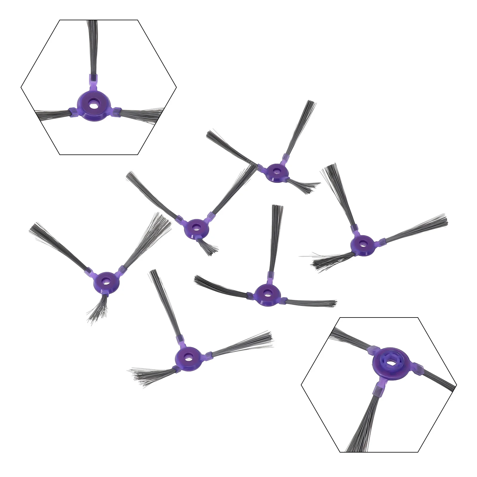 6 шт. боковая щетка с 3 ручками для пылесосов Samsung Powerbot-E VR05R5050WK запчасти аксессуары