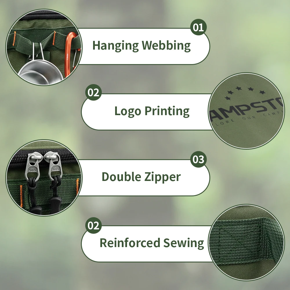 45л новая большая вместительная сумка для хранения посуды кемпинга портативная