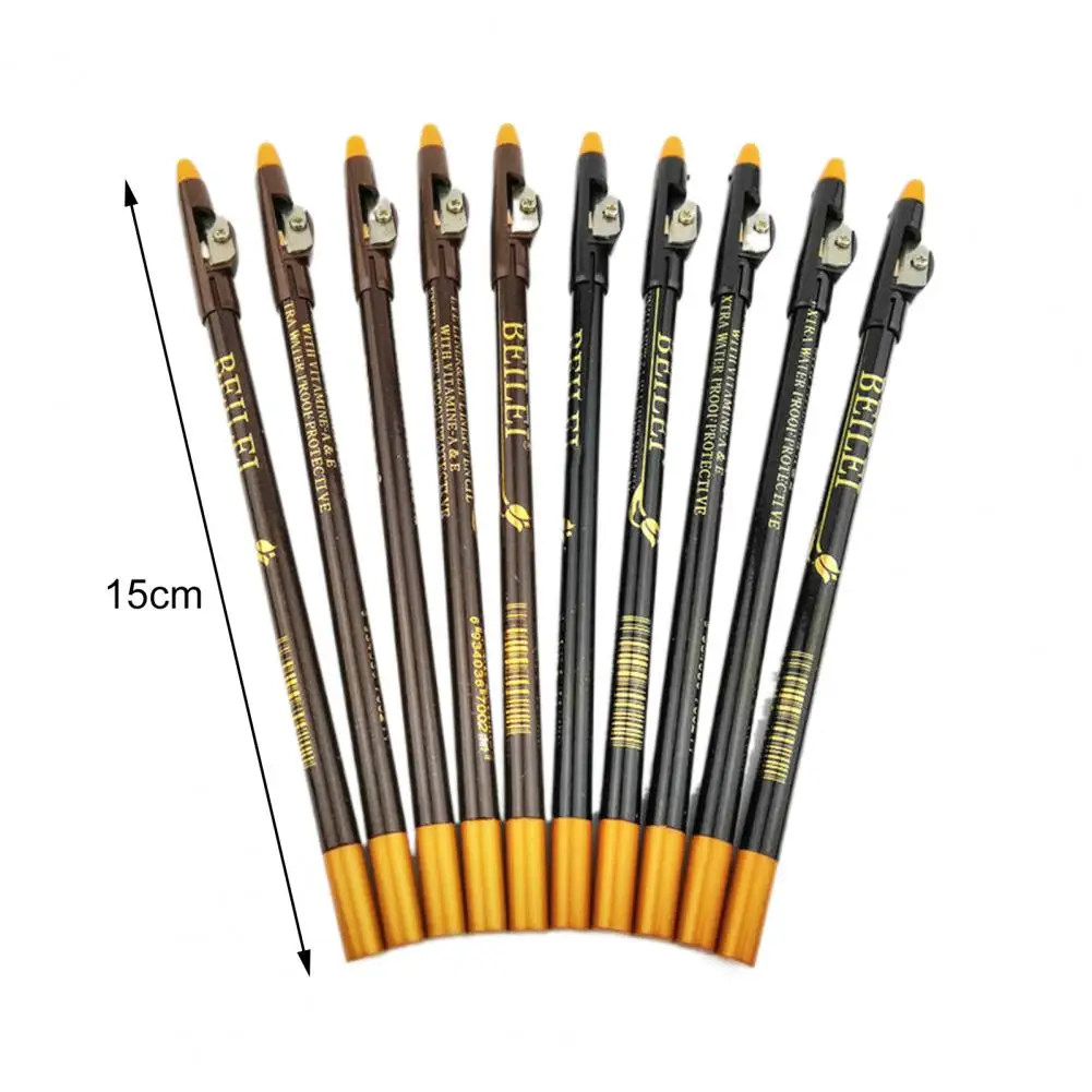 

Карандаш для бровей, прочный черный карандаш для татуажа бровей со стилусом, карандаш для бровей кофейного цвета для девушек