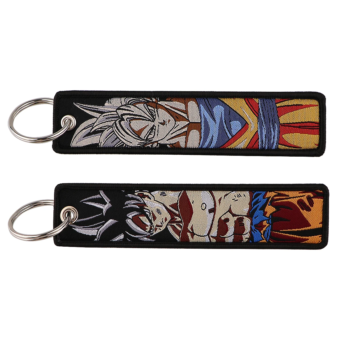 

Dragonball Z Embroidered Key Tag Keychain Japanese Anime Keychain for Car Motorcycles Key Keyring Men Holder Jewelry Accessories